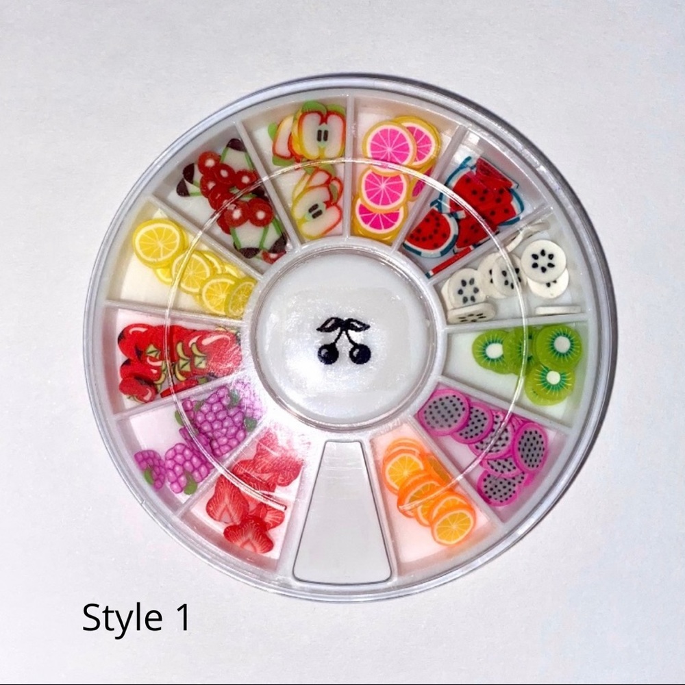 Fimo fruit slice nail charms (3 styles included!)